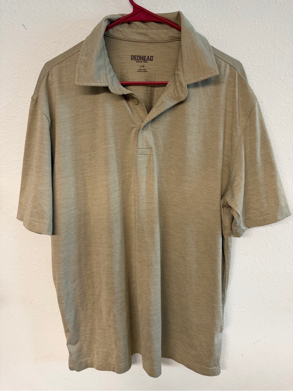 RedHead Men's Polo Shirt in Olive Green Tone